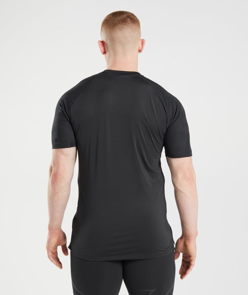 Men's Gymshark 315 T-Shirts Black | CA 0ADN87